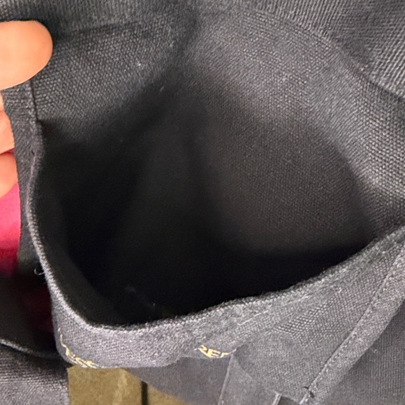 Yves Saint Laurent Black Tote with Gold Embroidered YSL Logo - Picture 10 of 12